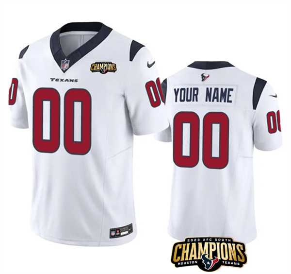 Men & Women & Youth Houston Texans Active Player Custom White 2023 F.U.S.E. AFC South Champions Patch Vapor Limited Jersey,We sell and wholesale Men & Women & Youth Houston Texans Active Player Custom White 2023 F.U.S.E. AFC South Champions Patch Vapor Limited Jersey on line form chian!